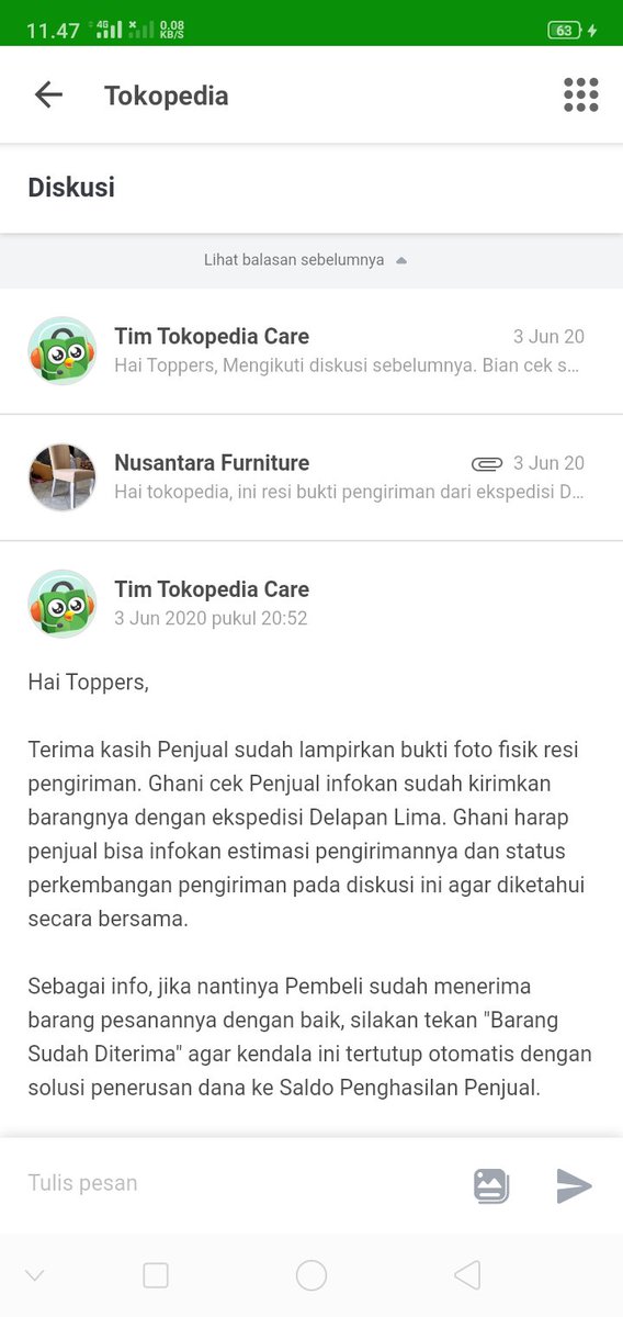 nusafujaya's tweet photo. @TokopediaCare hay kak, ini produk saya menunggu keputusan admin kok lama banget ya kak https://t.co/NefYftTNAJ