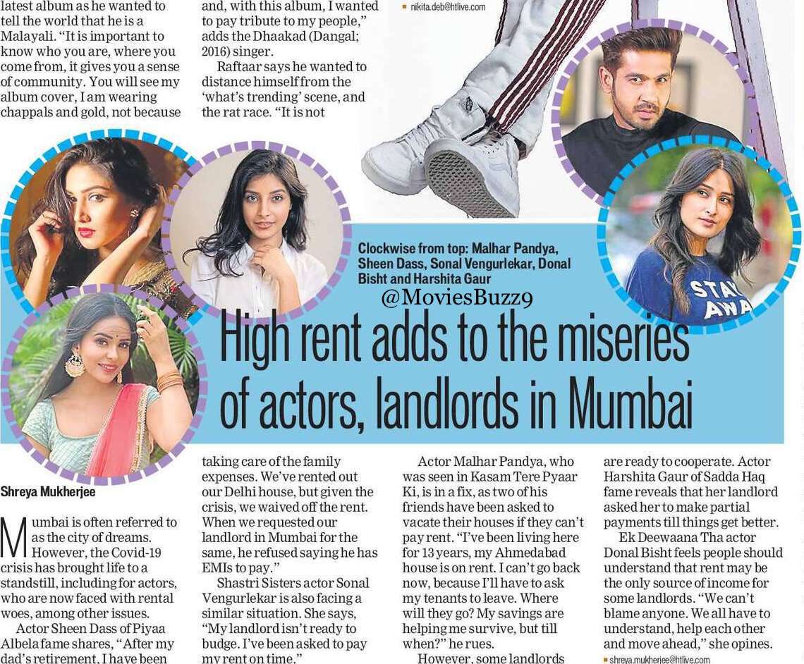 #Mumbai is often referred to as the city of dreams. However, the Covid-19 crisis has brought life to a standstill, including for actors, who are now faced with rental woes, among other issues.

@HarshitaGaur12 @DonalBisht
@sheendass @SonalVengurlek3 @MalharPandya9