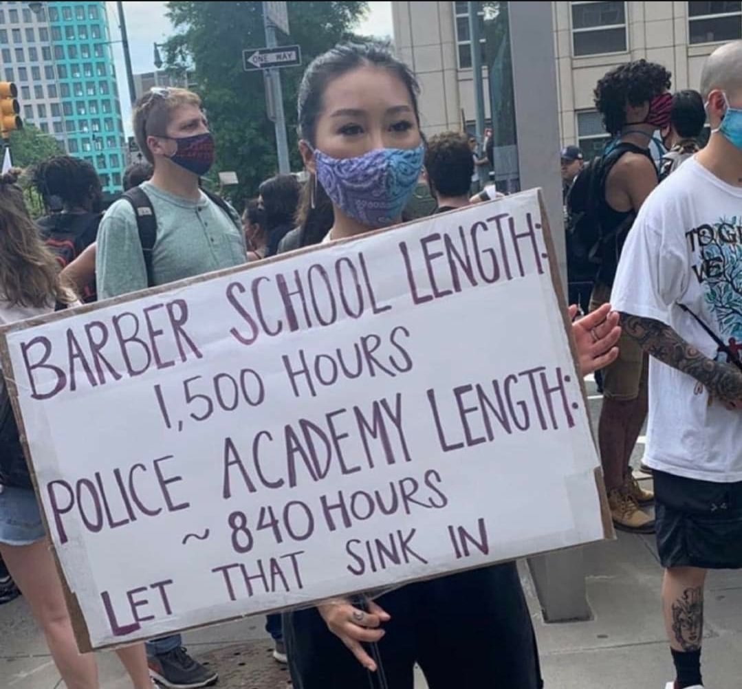 mmpadellan's tweet image. The people who cut our hair are held to higher standards than the police.