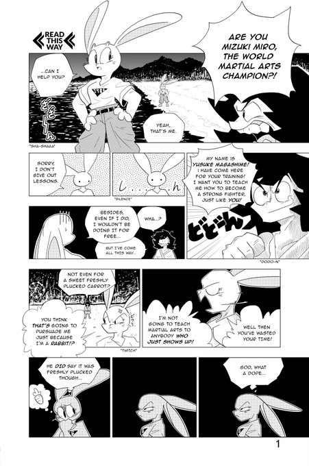 Assignment: Draw Two Pages Of A Manga/Comic.
Here's what I came up with. (Reads from right to left). 