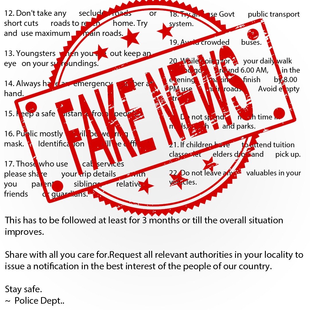 MumbaiPolice's tweet photo. These guidelines have not been issued by Mumbai Police. Please do not share or circulate this with incorrect credentials &amp; always verify facts from official authorities.And please #Dial100 in case of any untoward experience. #BustFakeInformation https://t.co/kyk9umEhTD