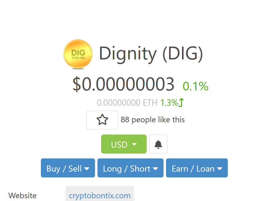 FightingFoo1's tweet photo. @TroyJamesHogg @RonnieMoas Holy fuck!  $DIG - Dignity is at $0.00000003!  I had to use my fingers to make sure I got all the zeros in. https://t.co/Y4TRDraQh8