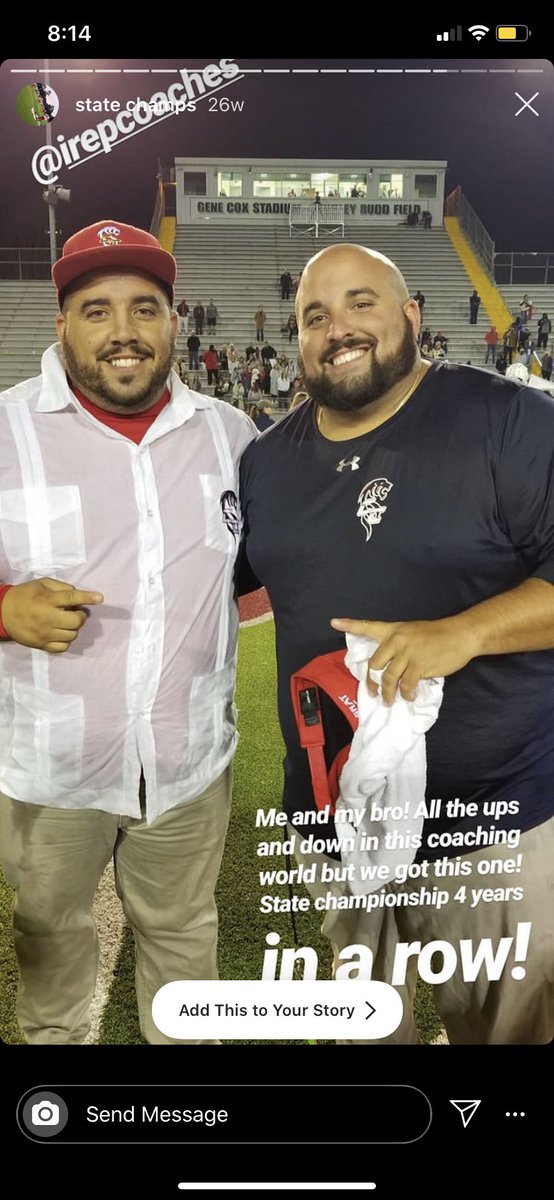 iRepCoaches's tweet photo. Missing you badly bro! Please watch over us all. Love you man https://t.co/9c2jhlp50G