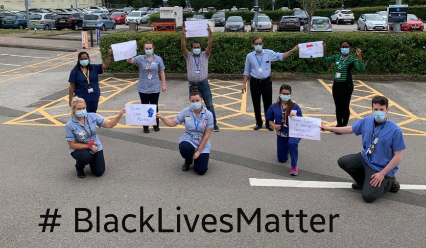 Jyothi Srinivas 💙 (@paeded) on Twitter photo Staying silent is not an option!
Nurses and doctors on call at <a href="/MKHospital/">Milton Keynes University Hospital NHS FT</a> Paediatrics this weekend.
#BlackLivesMatter
<a href="/NHSBME/">NHS BME Leaders</a> <a href="/BAPIOUK/">BAPIO</a> @KateBurkeNHS <a href="/CatherineSwail1/">Catherine Swailes</a> <a href="/JoeHMK/">Joe Harrison</a> <a href="/RCPCHtweets/">RCPCH</a> @RCPCHPresident <a href="/MelaninMedics/">Melanin Medics</a> <a href="/gmenon1423/">GEETA MENON</a> <a href="/dr_sahanarao/">Sahana Rao</a> Staying silent is not an option!
Nurses and doctors on call at <a href="/MKHospital/">Milton Keynes University Hospital NHS FT</a> Paediatrics this weekend.
#BlackLivesMatter
<a href="/NHSBME/">NHS BME Leaders</a> <a href="/BAPIOUK/">BAPIO</a> @KateBurkeNHS <a href="/CatherineSwail1/">Catherine Swailes</a> <a href="/JoeHMK/">Joe Harrison</a> <a href="/RCPCHtweets/">RCPCH</a> @RCPCHPresident <a href="/MelaninMedics/">Melanin Medics</a> <a href="/gmenon1423/">GEETA MENON</a> <a href="/dr_sahanarao/">Sahana Rao</a>