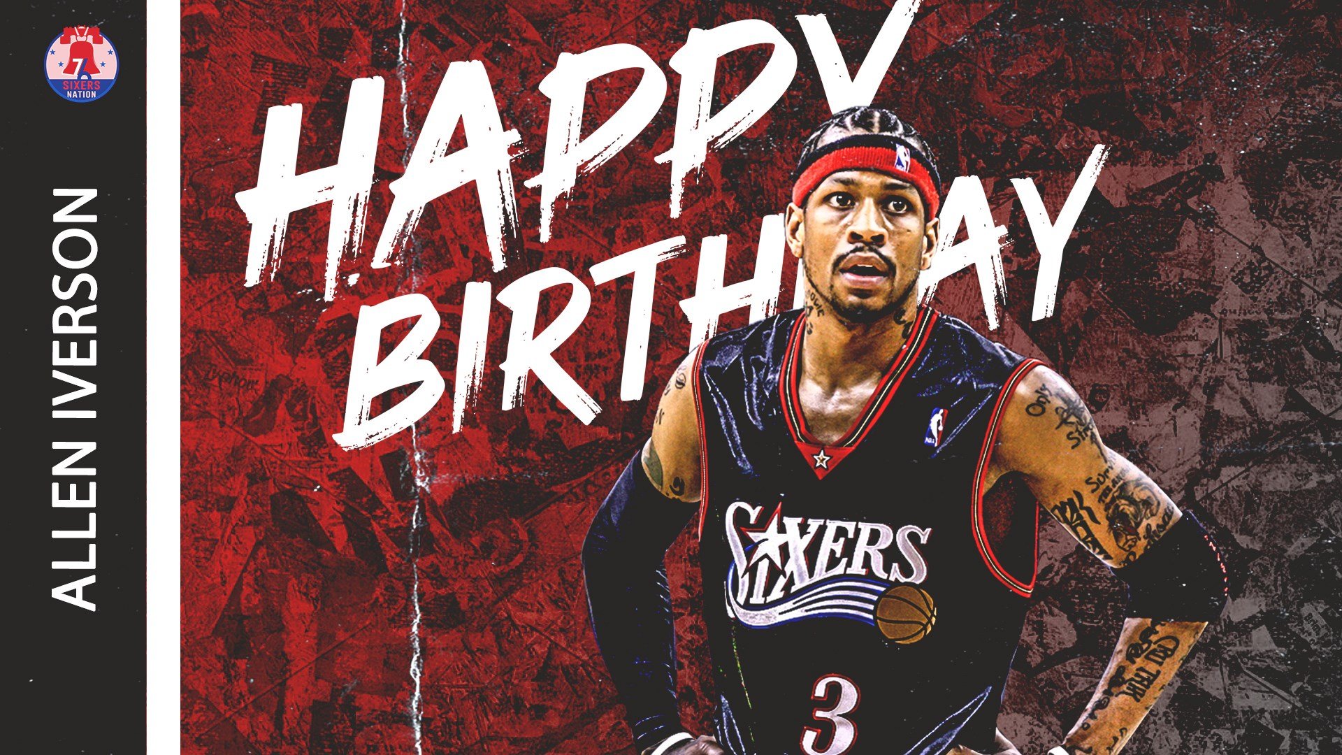 Join Sixers Nation in wishing Allen Iverson a happy 45th birthday! 