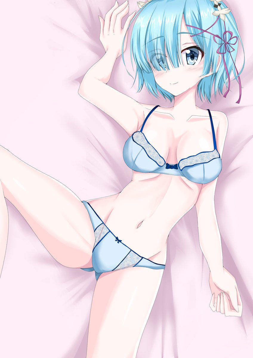 Shalu 下着姿のレムです 一年前に水着姿を描いたものと比べると作画が変わったなと感じた リゼロ レム Shalu 下着姿のレムです 一年前に水着姿を描いたものと比べると作画が変わったなと感じた リゼロ レム