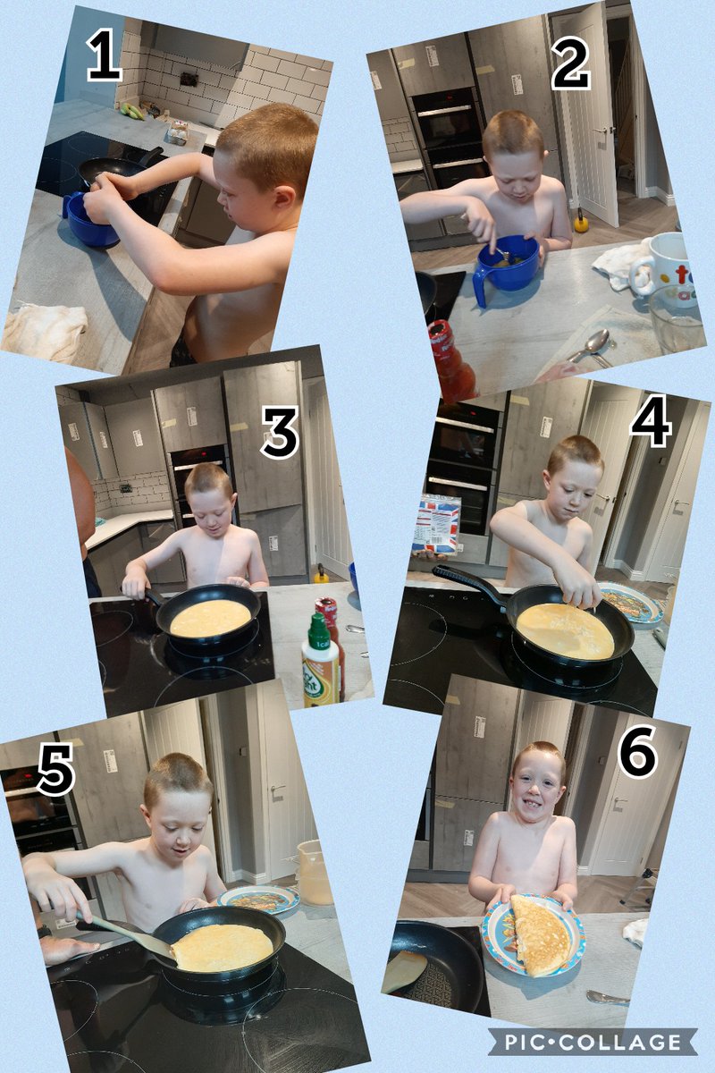EmmaGilroy9's tweet photo. @EGPA_Y2 Henry has been brushing up on his cooking skills over the last few weeks! This morning he made himself an omelette 🍳🍳 https://t.co/Jvv5Q0xlyS