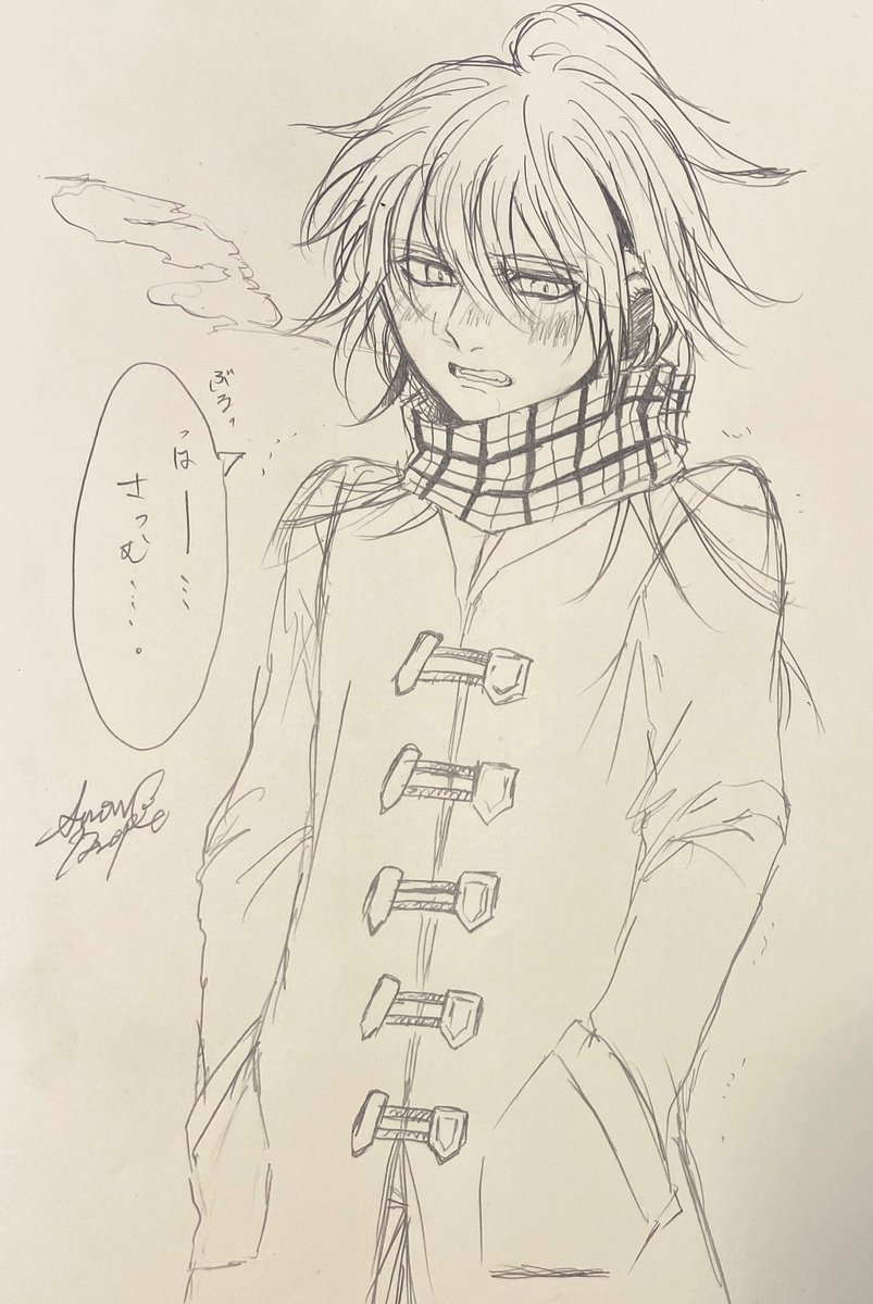 #ABET 

昔描いていた服装でリメイク

(夏なのに冬の服装を描くスノー) 