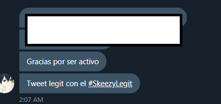 MinifollowerX's tweet image. FSAFH @uhSkeezy Muchas gracias por premiar a los activos &amp;lt;3 #SkeezyLegit