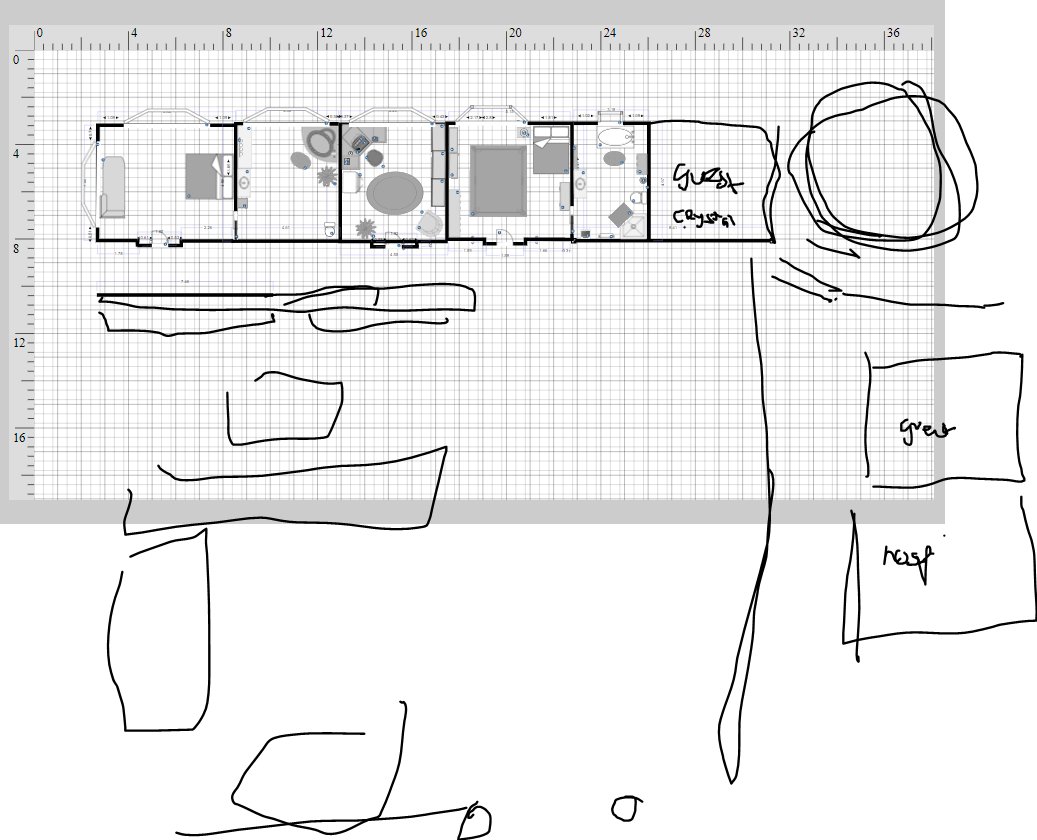 I haven't had the energy to do much but im trying to map out wren's bigass house so I have a better idea of how the rooms work hghgk i am not good at building layout hghhfg 
