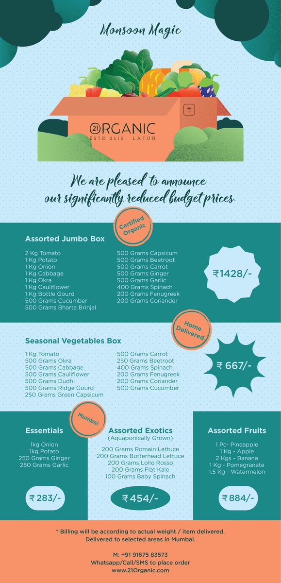 21Organic's tweet photo. MONSOON MAGIC

Dear Customer,

We are pleased to  announce our significantly reduced budget prices. 

The attached image gives full details of varieties and the new reduced prices.

We look forward to your orders!

Best wishes and stay safe!
21 Organic https://t.co/gS4zBRKLyX