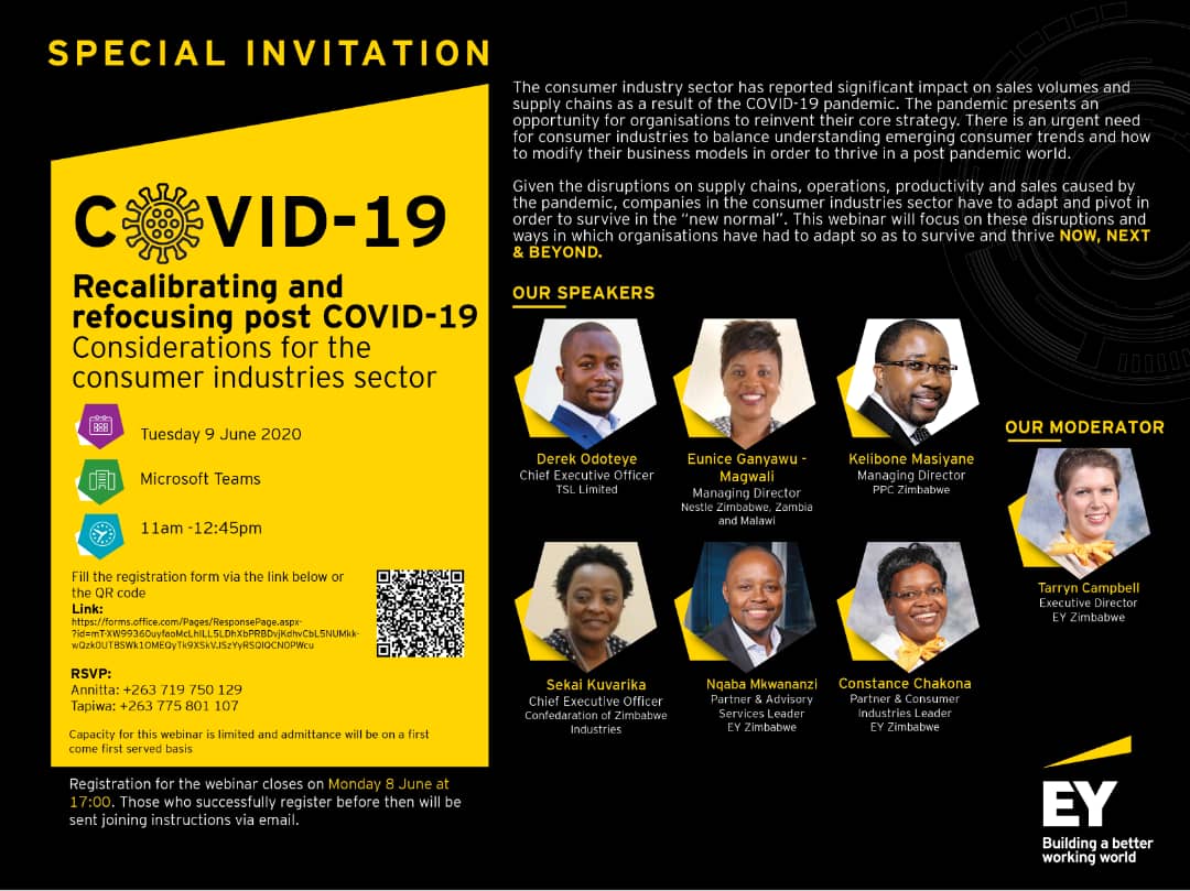 Hear from EY &amp; industry leaders as they discuss how the pandemic will force the retailers of today adapt to the consumer of tomorrow among other issues. #NowNextBeyond

Due to limited space, kindly use the link below to register before tomorrow 5PM:

lnkd.in/d7sQCiN