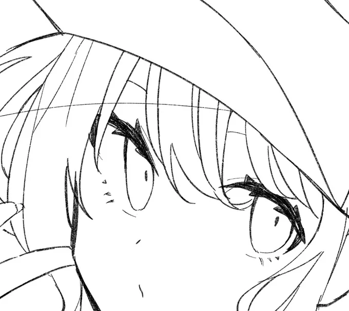 今描いてる子 