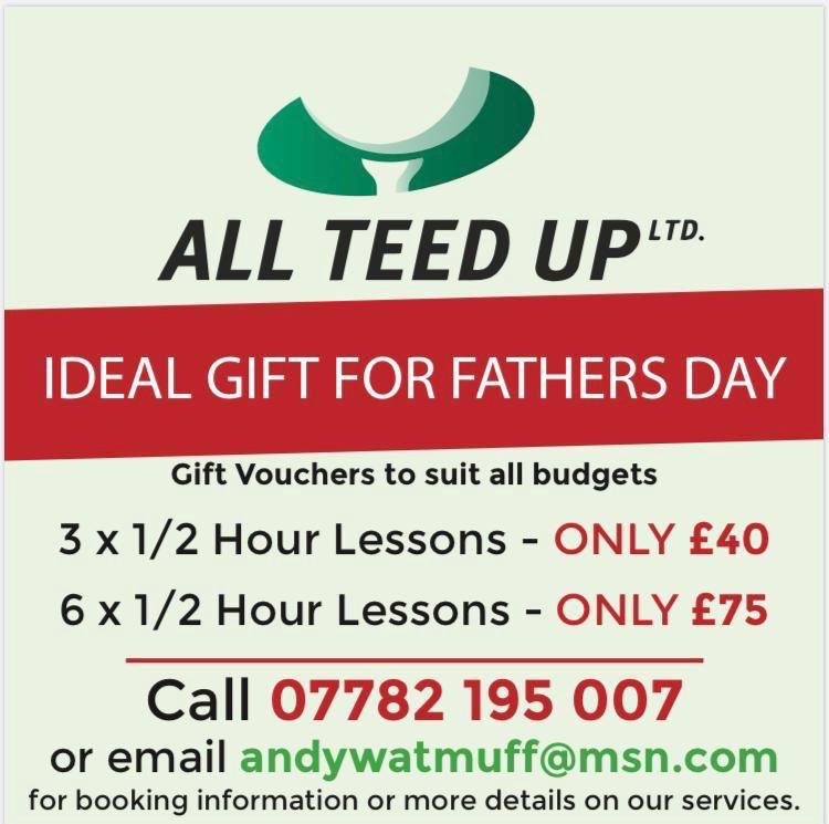 Something different for Dad this Father’s Day!! 
All lessons booked through Father’s Day voucher can be taken by the individual, more importantly can be taken involving the family with equipment provided!!
If you like the idea, please share it the idea 🙏