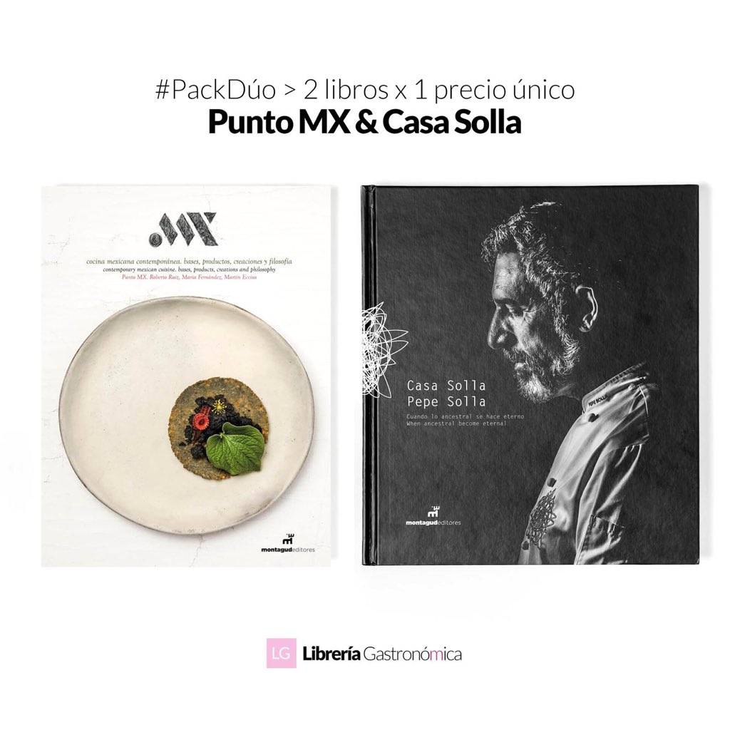 [[ #PackDÚO ]]

✔️ MX
✔️ CASA SOLLA

libreriagastronomica.com/products/364

👌🏻 SIEMPRE con descuento
👌🏻 Puedes pagar en cómodos plazos