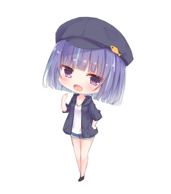 テスト配信で描いた飼育員ちゃん。 