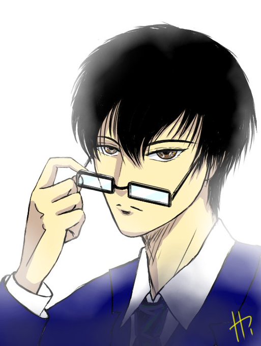 メガネ男のtwitterイラスト検索結果