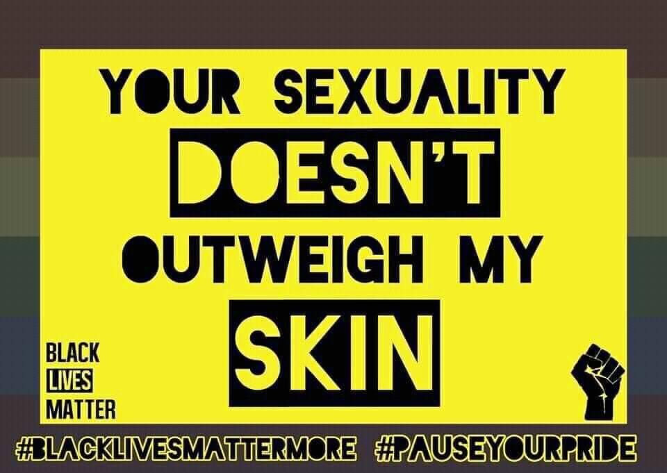 OKremote1's tweet photo. #blacklivesmattermore #PauseYourPride
#BlackLivesMatter https://t.co/hHRSFE5i6x