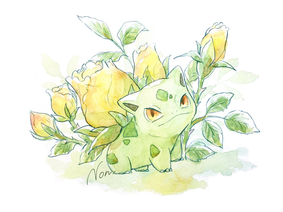 まだつぼみ ノンシャン 春色ポケモンのイラスト まだつぼみ ノンシャン 春色ポケモンのイラスト