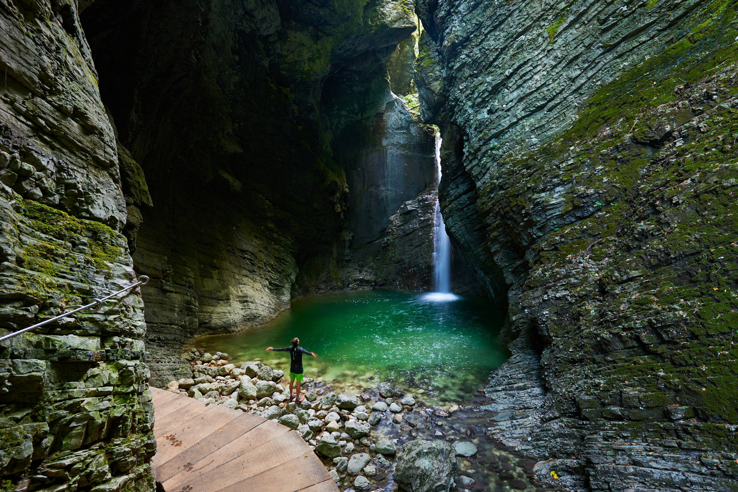 Discover Slovenia on Twitter: "KOZJAK WATERFALL, #Slovenia - a very unique and very picturesque 15-meter-high #waterfall with a swimmable emerald-green pool at its base. (photos: Tomanovic, Miroslav Asanin, Jesenicnik #photography) #