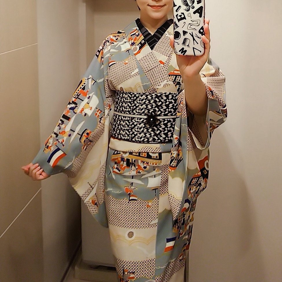 美品)ふりふ×紫織庵 猫トランプ 浴衣、夏着物 セオアルファ | www