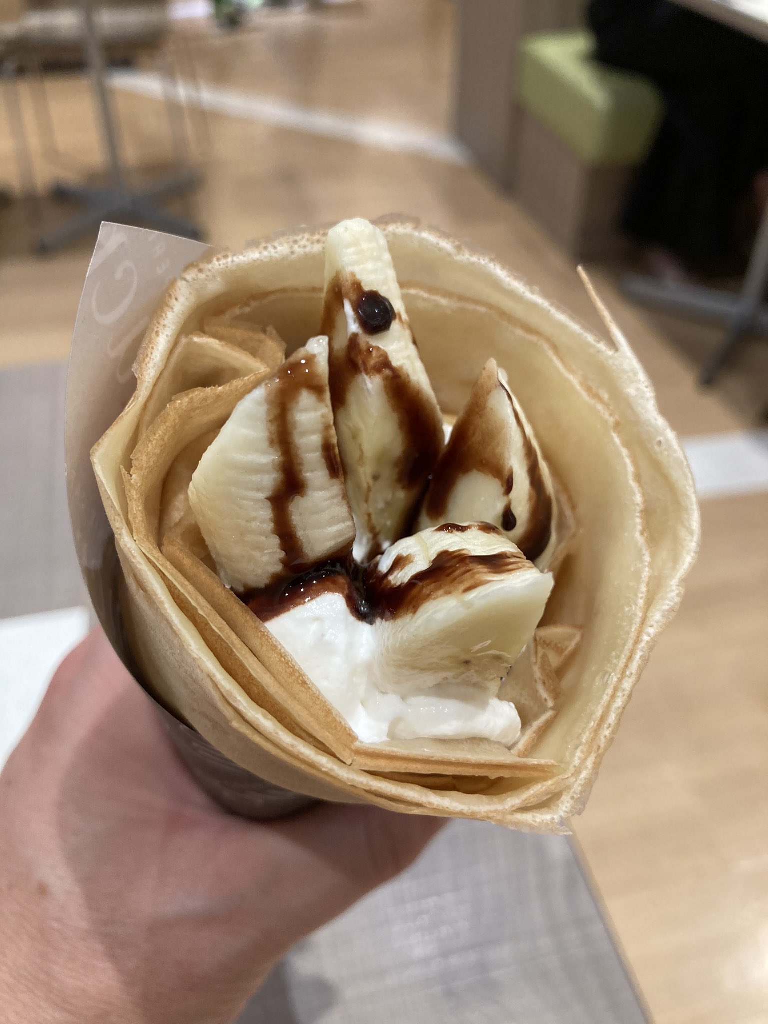 ট ইট র 大津よっさん 西宮ガーデンズ クレープカフェ シュクレてバナナショコラクレープでいっぷく T Co 4taqczt00l ট ইট র