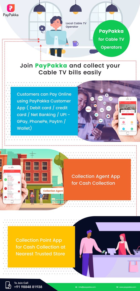 ezhilraj's tweet image. Collect your cable tv bills easily with PayPakka. Call 9884881938 and join with PayPakka in 2 days #cable  #cabletv #pay #bills #online #payment