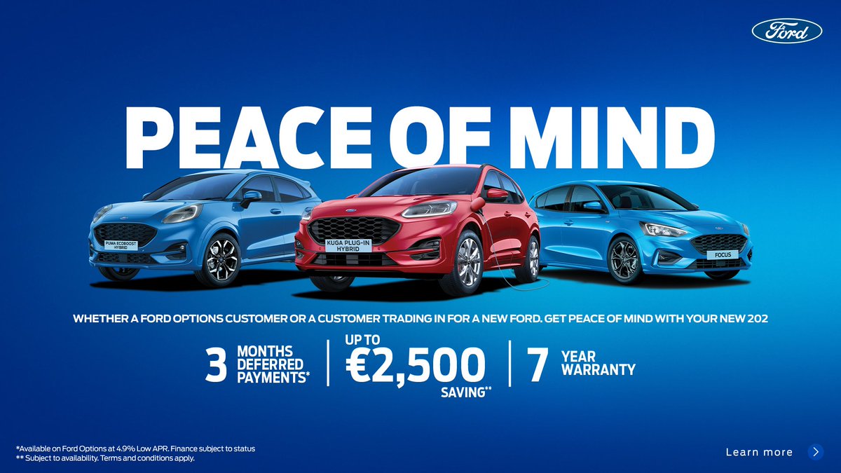 fordsligo's tweet photo. The All New Ford Puma Mild Hybrid?

The All New Ford Kuga Plug-in Hybrid?

The All New Ford Focus?

With great terms and savings they all make make perfect sense! https://t.co/UnlYbw1v21