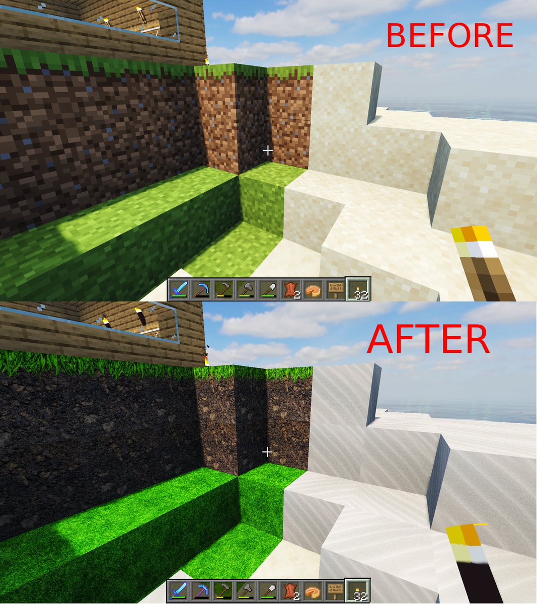 TheViveHive's tweet photo. Check out the #minecraft textures I've been working on :D
#resourcepack #gamingcommunity #gaming #gimp #editing #textures #texturepack https://t.co/6oPUvDrE0h