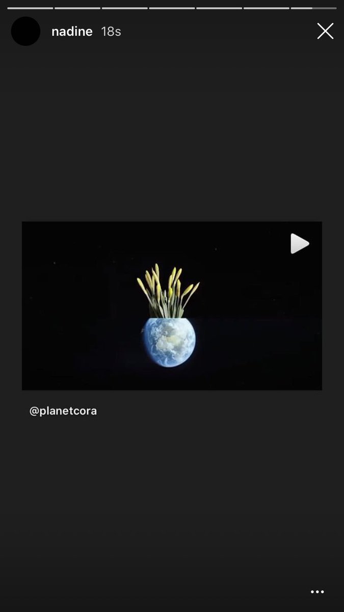 We are all connected. Together, we must take care of people and our planet. One in the call to act now.It's time for nature.nadine igs/planetcora (June 7, 2020)