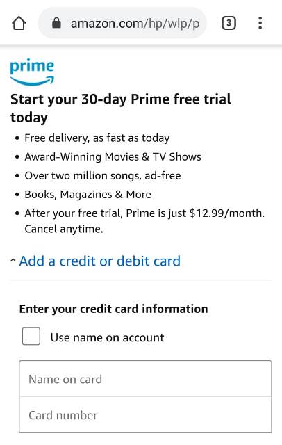 Amberliu On Twitter 5 Berikutnya Isi Data Kartu Kredit Atau Debit Yang Akan Anda Gunakan Untuk Membayar Biaya Langganan Di Amazon Prime Pada Kolom Kolom Yang Telah Disediakan Https T Co Lpwbem30kx
