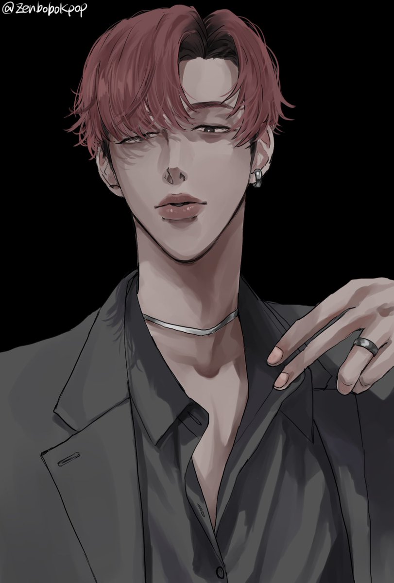 「唇が魅力的?
#ATEEZ #ATEEZfanart #MINGI #SEONG」|ぼぼのイラスト