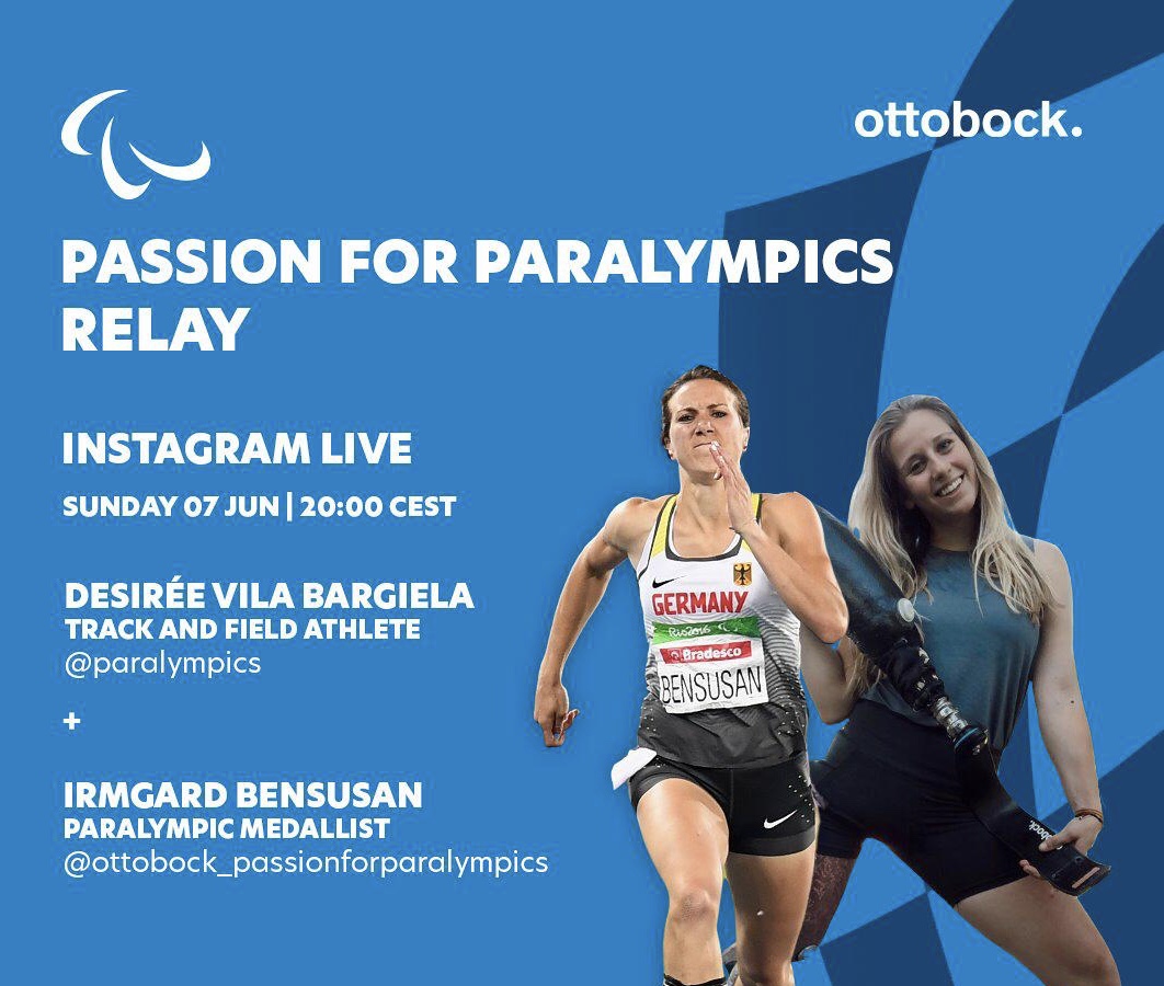 World champion sprinter Irmgard Bensusan will be speaking to <a href="/desivila98/">Chimpers</a> live on our Instagram page at 20:00 CEST today. Be sure to tune in!

For the latest edition of #PassionForParalympics.
<a href="/OttobockPassion/">Ottobock Passion</a>