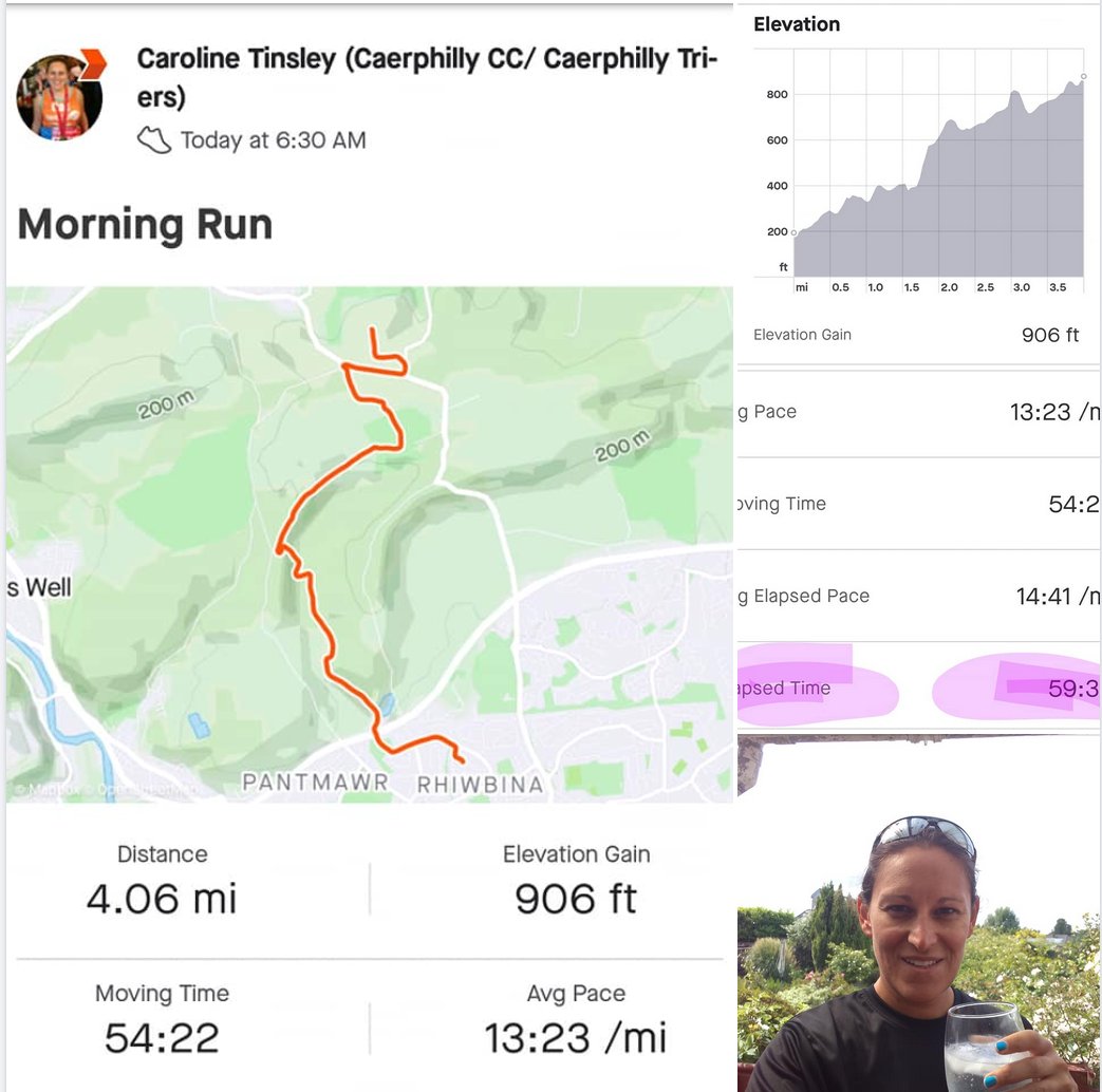 Hard core <a href="/cazster/">Caz T</a> did a crazy uphill hour for #BaDRelay15 as part of a longer Sunday morning run in the beautiful Wenallt.