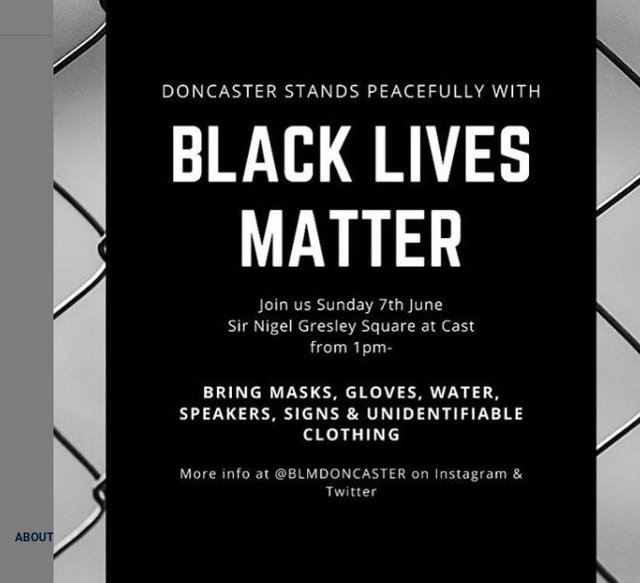 active_ind's tweet photo. Many of us can't attend in person or physically bend a knee but we can show our support on social media. As Disabled people we face discrimination every day #StandTogether
#BlackLivesMattters #BLMDoncaster #EndAllDiscrimination https://t.co/IJcMRIlyoj