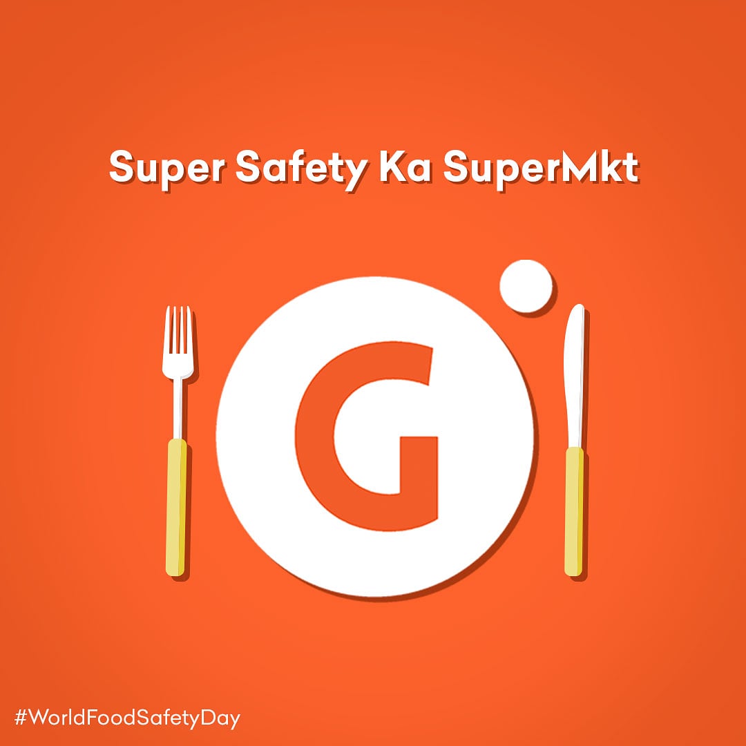letsblinkit's tweet photo. With Grofers, you don’t have to worry about the safety of your grocery essentials. Our hygiene and safety protocols make sure that your grocery is always packed and delivered safely.

#WorldFoodSafetyDay2020 
#GrofersDeliveringSafely
#GroceryDeliveredSafely
#StayHomeStaySafe https://t.co/wjpajeDv8N