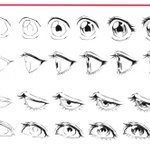 目の線画ができるまでの過程!理想の角度の目が描ける!