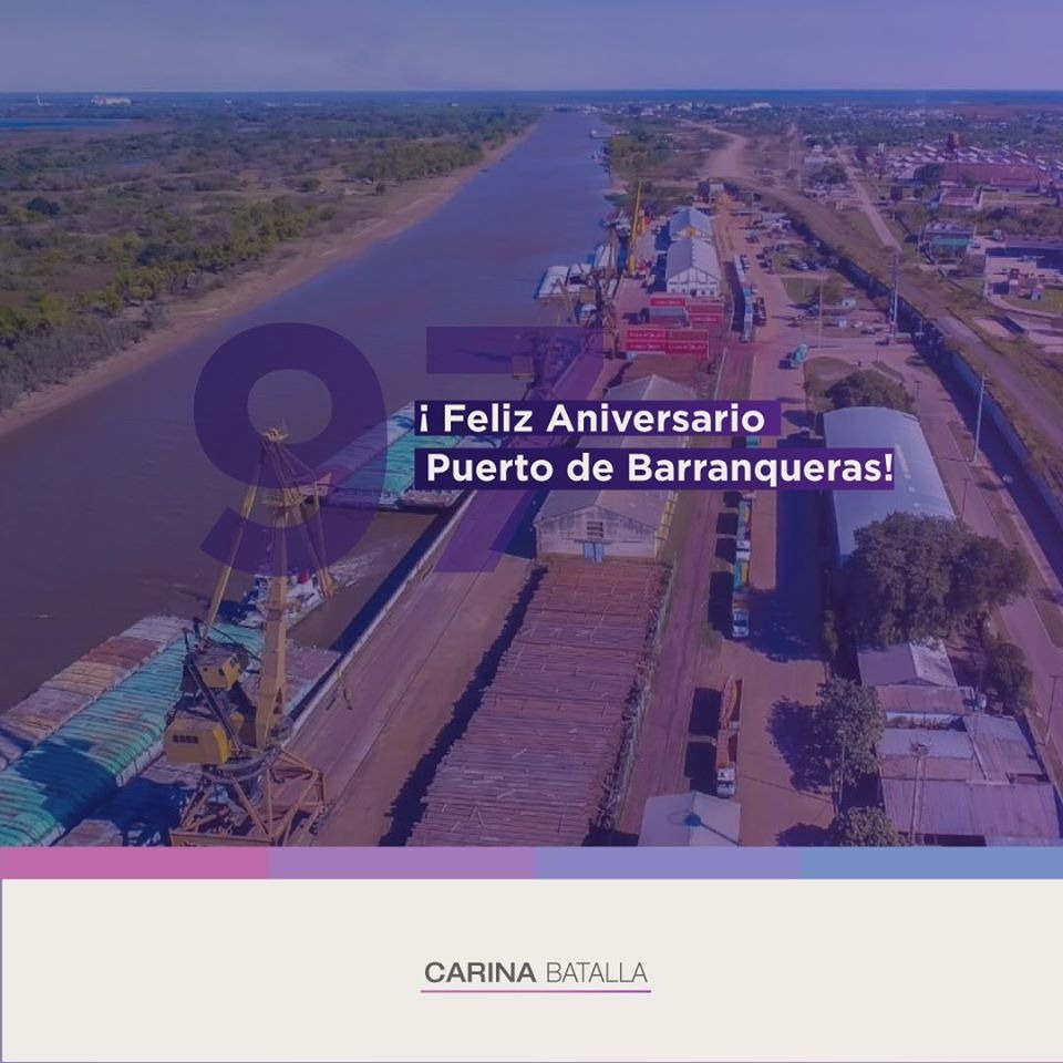 #BARRANQUERAS: <a href="/carina_batalla/">Carina Batalla</a> Saludó A Los Trabajadores Del Puerto De Barranqueras.
bit.ly/2XD14yR
#NoticiasDelParana