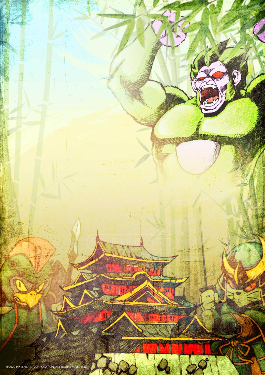 New clue about our new project 😉 
Here is part of the final artwork drawn by #AlexisTallone, and designed by <a href="/Raistling/">Raistling (PixelHeart)</a> 💪🏻
So, what universe do you think it is? 😁