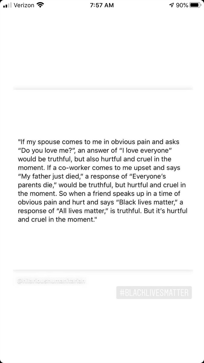 AllergyDocAZ's tweet photo. I borrowed this from one of my nurses. I have always hated racism and felt I did a good job understanding and living that message but reading this tells me I can still do better. #BlackLivesMatter https://t.co/IsK9Fd5cyL