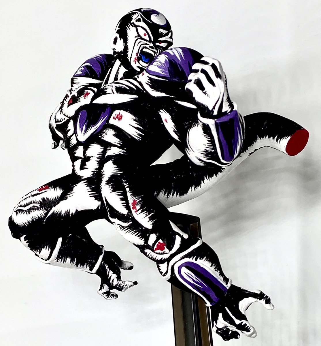 J フリーザ アメコミイラスト風リペイント このフリーザは最初からアメコミでいこうと決めていました ドラゴンボール リペイント 二次元彩色 フィギュア