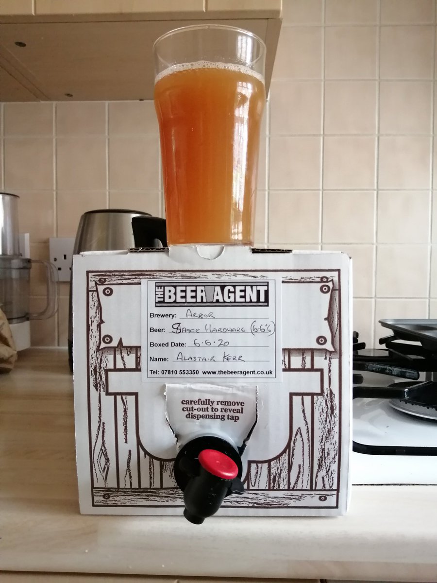 A perfect Sunday beer, Space Hardware from <a href="/ArborAles/">ARBOR</a> certainly doesn't taste 6.6%! Thanks to Tony <a href="/thebeeragent/">The Beer Agent</a> for delivering this beautiful beer yesterday! #Goodbeer #Goodbrewery