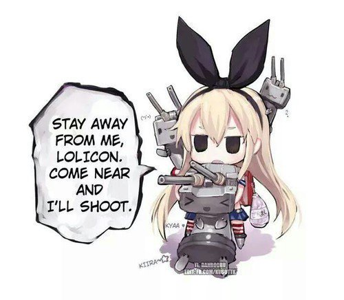 DestroyerFast's tweet image. "Huh! If you bring that pen close to Shima, Shima will blow you up!?"