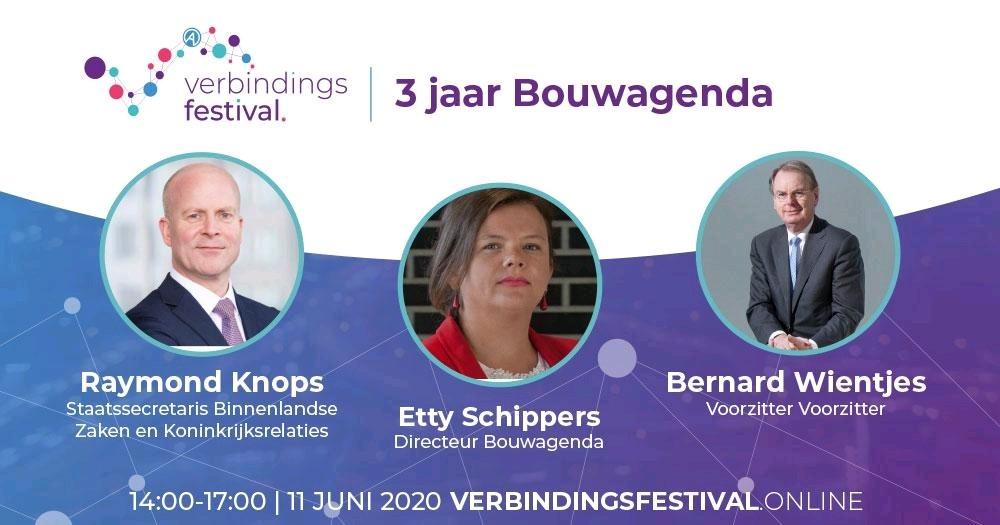Meld je aan voor: #verbindingsfestival op 11 juni en volg het programma 3 jaar de Bouwagenda. Wat verwacht Staatssecretaris Knops nog van De Bouwagenda in het laatste jaar? En wat verstaan Bernard Wientjes en Etty Schippers onder centrale regie? lnkd.in/dBSw3Zj