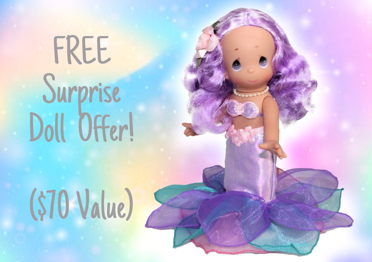You asked, we listened!💜
FREE DOLL OFFER with website Doll Orders! 

• Spend $50 &amp; receive a FREE Surprise Doll!

• Spend $100 &amp; receive a Free Surprise Doll &amp; a SIGNED Linda’s Signing Doll! 

*Mention this offer in the Notes Section of your order.* 
thedollmakerdolls.com