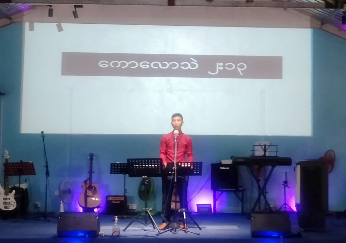hosKhumte's tweet photo. After two months I'm back on the stage of our Church (Cornerstone Community Church) and preach the Word of God from Col. 2:13 https://t.co/DGajZDPJgC