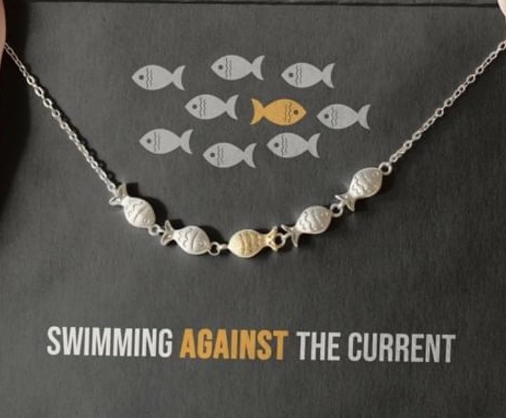 Swimming Against The Current Necklace