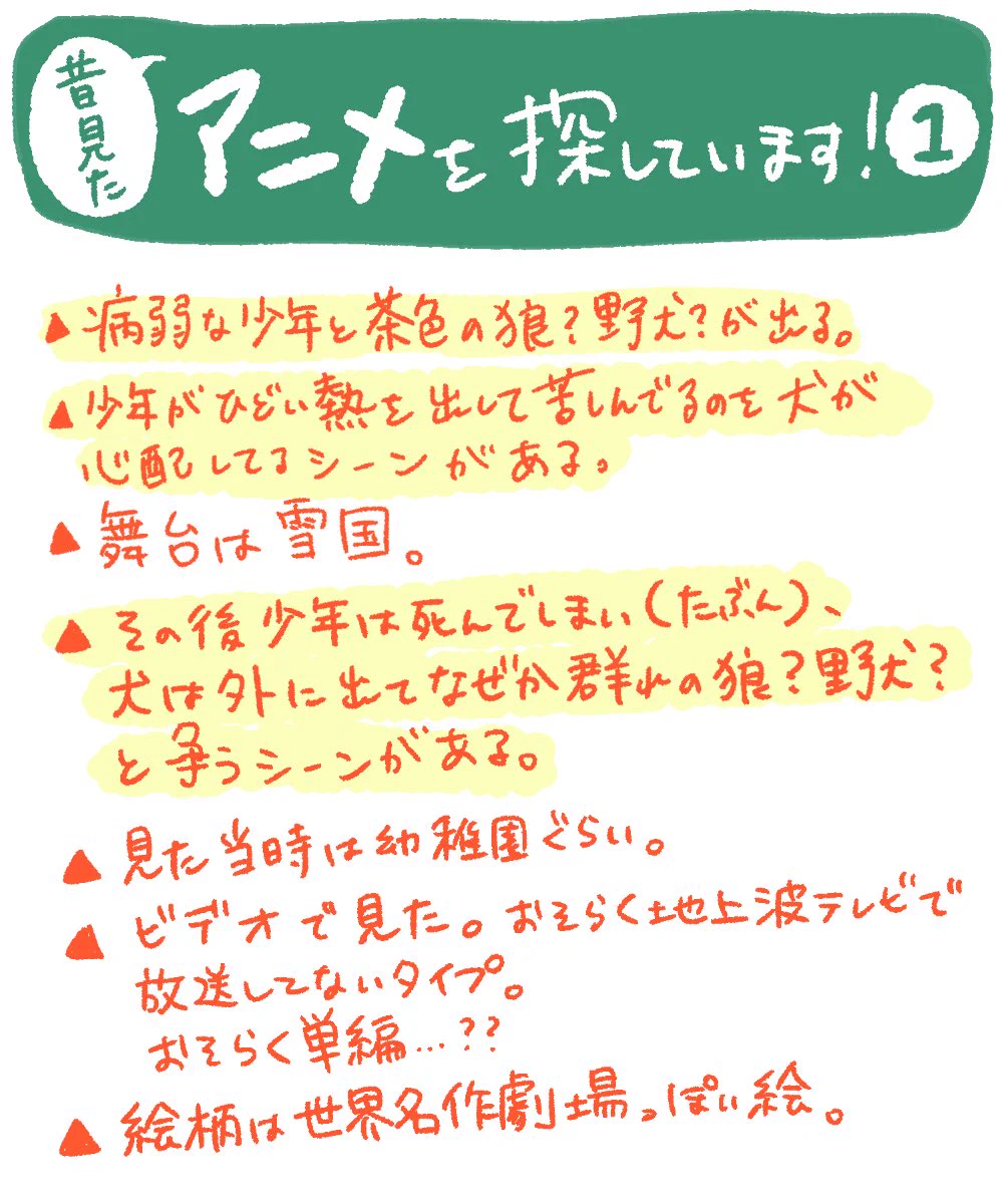Twitterで拡散！断片的に覚えてる昔みたアニメを探した結果？