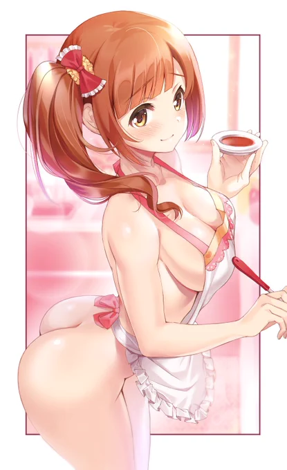 お題箱から 裸エプロンの五十嵐響子ちゃん 