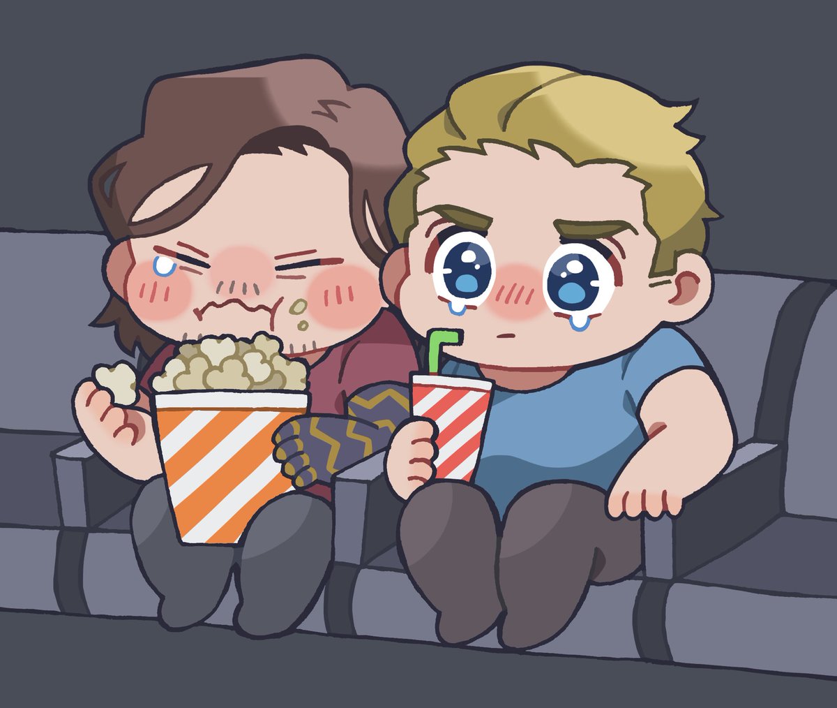 「昨日は...3ヶ月ぶりに...映画館で...映画を観ました......!
ポップ」|zonoのイラスト